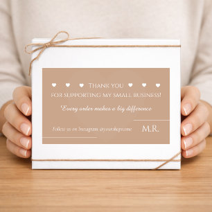 Thank You For Supporting My Small Business    Rectangular Sticker