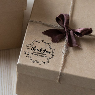Thank You for Supporting My Small Business,  Rubber Stamp