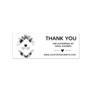 Thank You For Supporting My Small Business Rubber Stamp