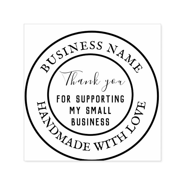 Thank You for Supporting My Small Business Self-inking Stamp (Design)