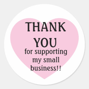 Thank you for supporting my small business sticker