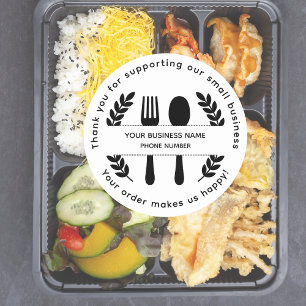 Thank you for supporting our small business classic round sticker