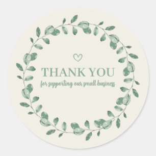 Thank You For Supporting Our Small Business Classic Round Sticker