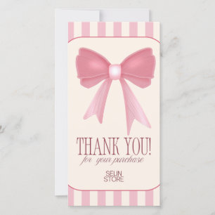 THANK YOU! for supporting Selin Store Thank You Card