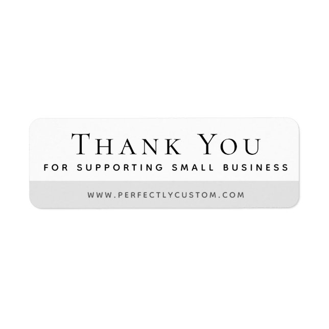 Thank you for supporting small business (Front)