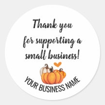 Thank you for supporting small business