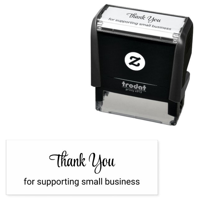 Thank You for Supporting Small Business Template Self-inking Stamp (In Situ)