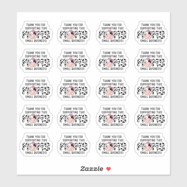 Thank You for Supporting this Mum's Small Business (Sheet)