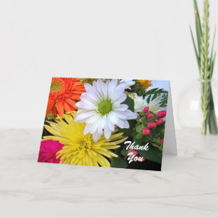 Thank You for Sympathy Floral Arrangement Card