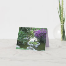 Thank You for Sympathy, Purple Flowers