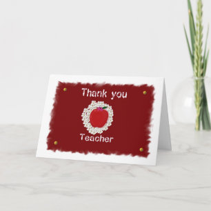 Thank you for teacher, apple card