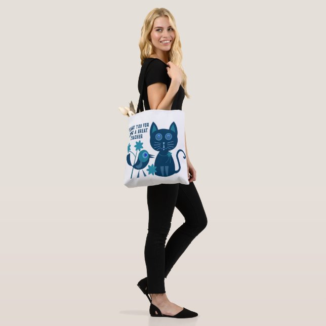 THANK YOU FOR TEACHER TOTE BAG (On Model)