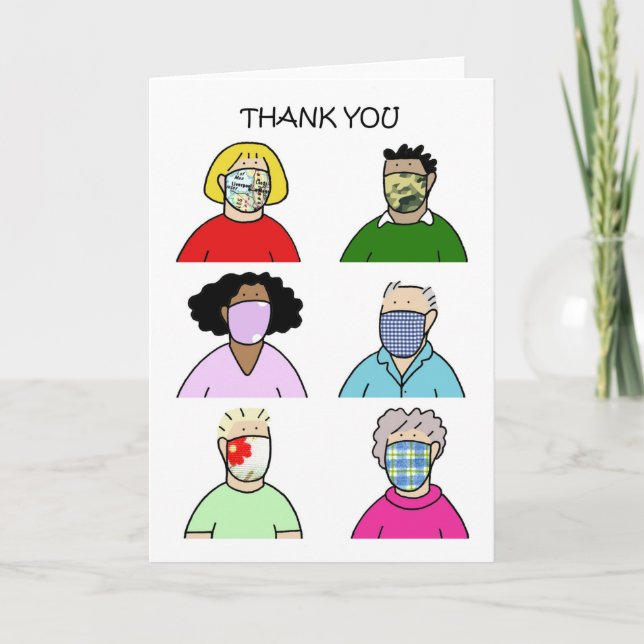Thank You for the Face Masks Card (Front)