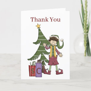 Thank you for the help Elf Christmas Holiday Card