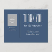 Thank you for the interview with custom photo