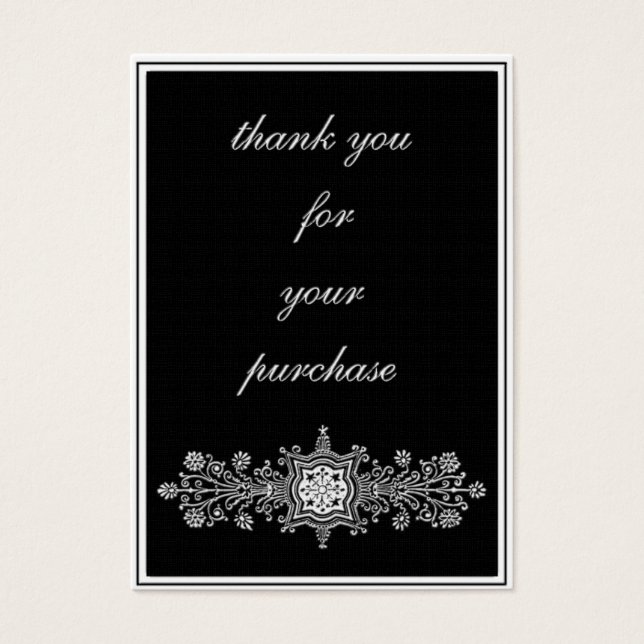 Thank you for the purchase -black (Front)