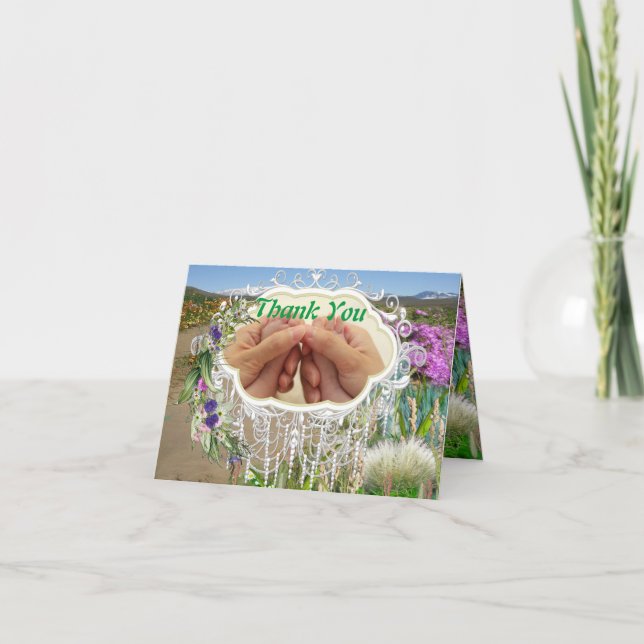 Thank You for the  Spring Baby Shower gifts Card (Front)