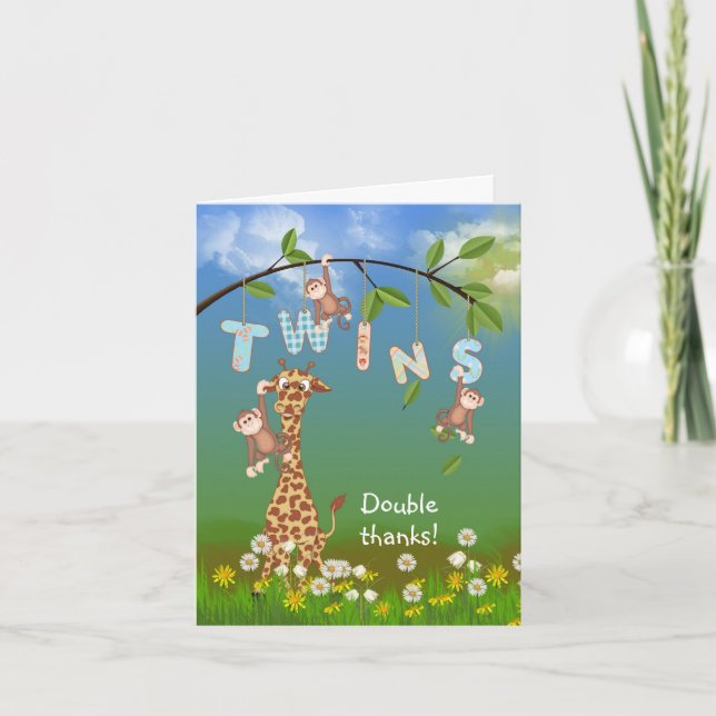 Thank you for Twin Shower Card (Front)