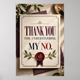 Thank You for Understanding My No Funny Boundary Q Poster