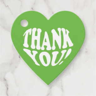 Thank you for vegan gifts Heart Favour Tags