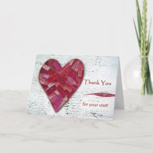 Thank You for Visiting Me in the Hospital, Heart Card