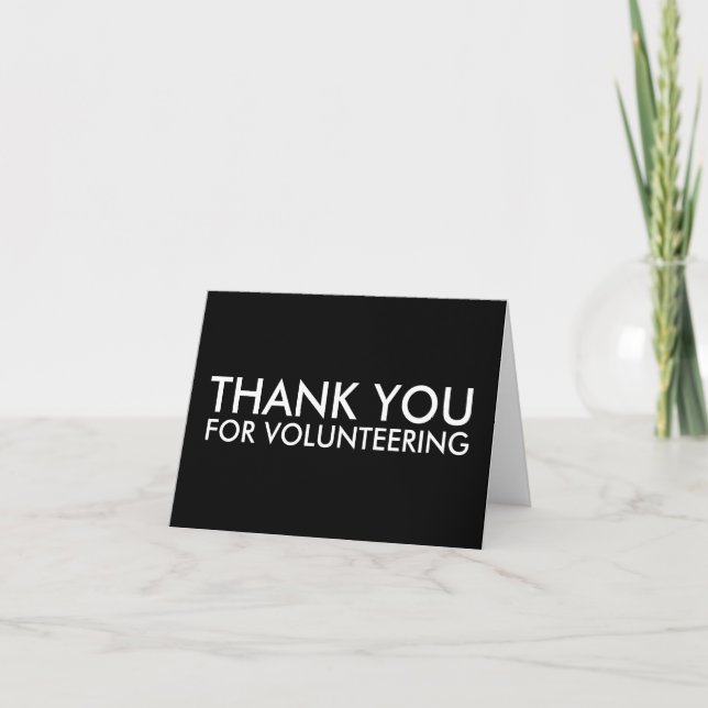 thank you for volunteering (Front)