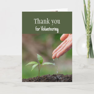 Thank you for Volunteering Card