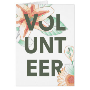 thank you for volunteering flowers