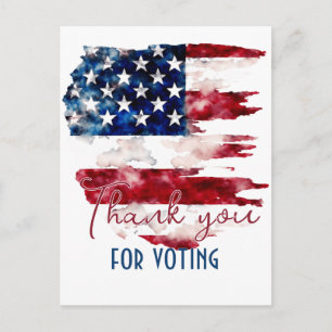 Thank you for Voting Political  Postcard