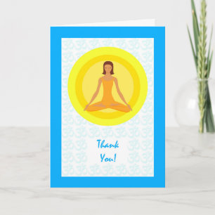 Thank You for Yoga Instuctor, Yoga Pose Design Card