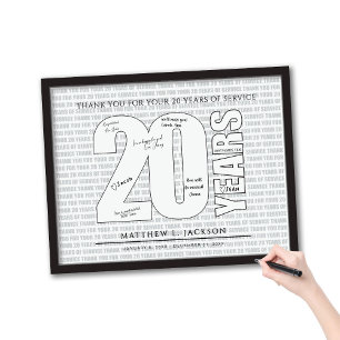 Thank you for your 20 Years of Service Poster