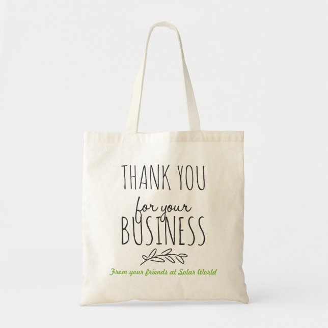 Thank you for your business Budget Tote Bag (Front)