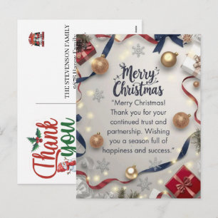Thank you for your business christmas cards
