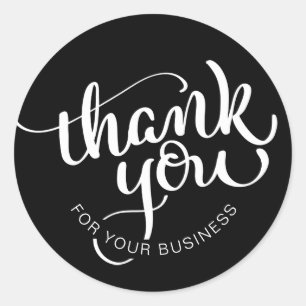 Thank You For Your Business Classic Round Sticker