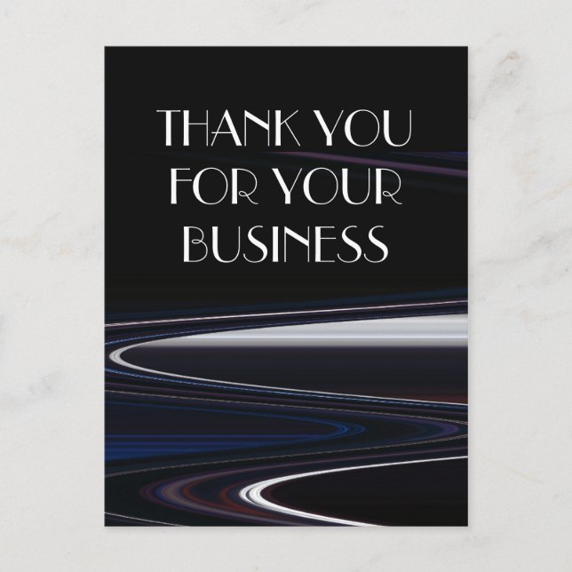 Thank You for Your Business Postcard (Front)