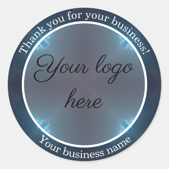Thank you for your business stickers (Front)