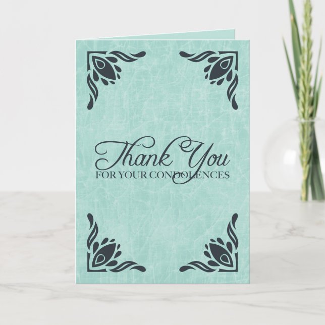 thank you for your condolences card (Front)