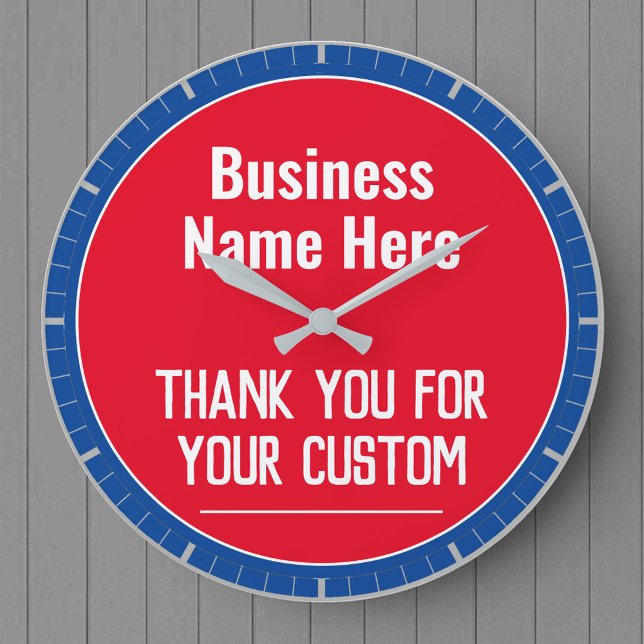 Thank You For Your Custom Shopkeeper Local Stores Large Clock (Creator Uploaded)