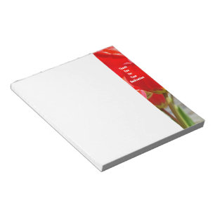 Thank You for Your Dedication! notepads Red Tulips