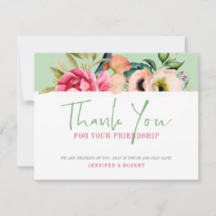Thank you for your friendship Boho flowers