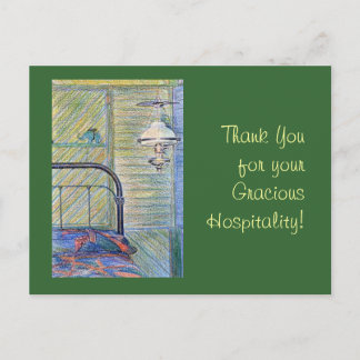 Thank You for your Gracious Hospitality! Postcard