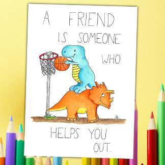 THANK YOU FOR YOUR HELP postcard by Nicole Janes