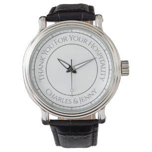 Thank You For Your Hospitality with Name - Gift Watch