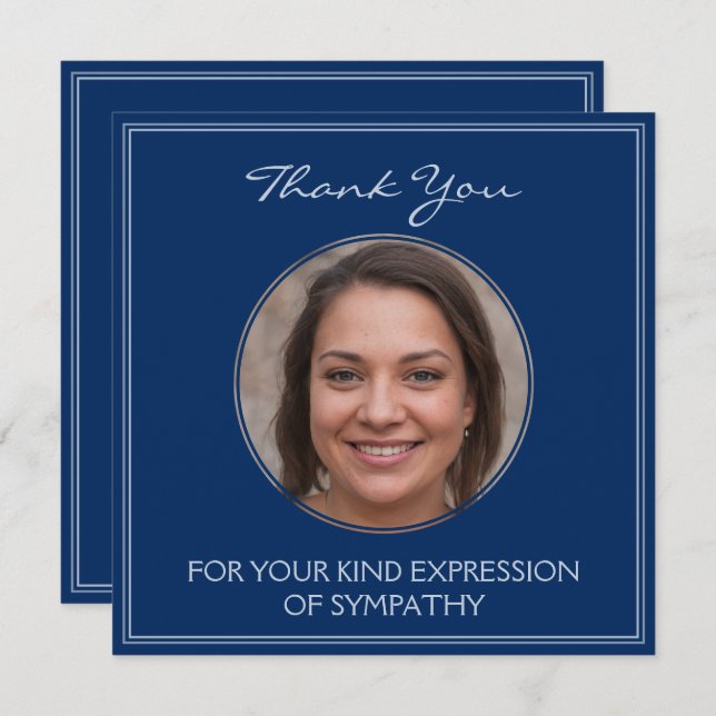 Thank You For Your Kind Expression Of Sympathy (Front/Back)