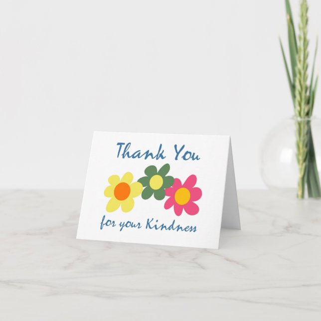 Thank You For Your Kindness Card (Front)