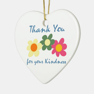 Thank You For Your Kindness Ceramic Tree Decoration