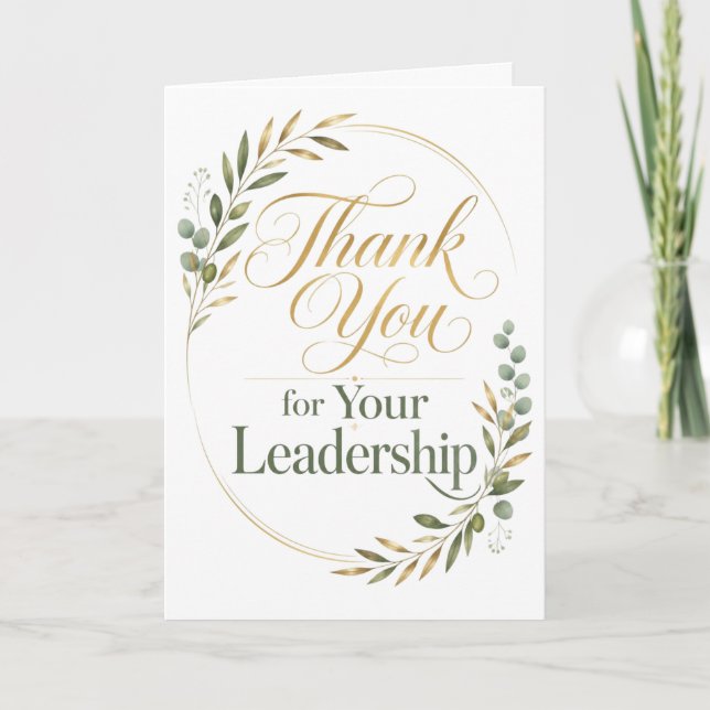 Thank You for Your Leadership Gift Card (Front)