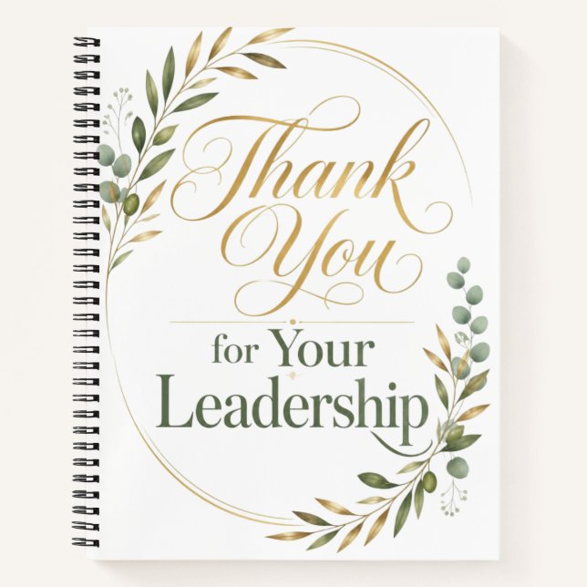 Thank You for Your Leadership Gift Notebook (Front)