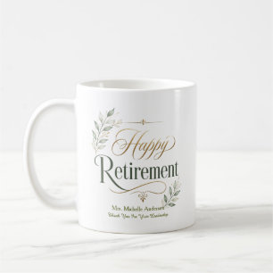 Thank You For Your Leadership Personalised Name Coffee Mug