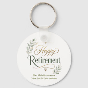 Thank You For Your Leadership Personalized Name Key Ring